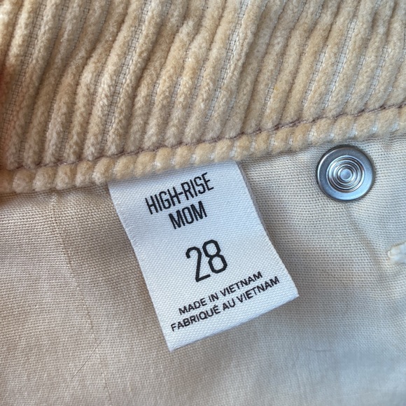 BDG Color Corduroy High-Waisted Mom Pant Tan - Picture 5 of 5